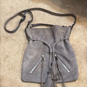 Rebecca Minkoff Gray Leather/suede Crossbody Bag